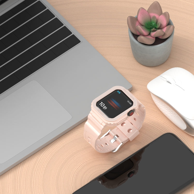 Glacier Transparent TPU Integrated Replacement Strap Watchband, For Apple Watch Series 7 45mm, For Apple Watch Series 7 41mm