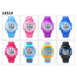 SKMEI 1451 LED Digital Stopwatch Chronograph Luminous Children Sports Electronic Watch, 1451(Transparent Purple), 1451(Transparent Sky Blue), 1451(Transparent Rose Red), 1451(White Shell Blue Circle), 1451(Yellow Shell Blue Circle)                     ...