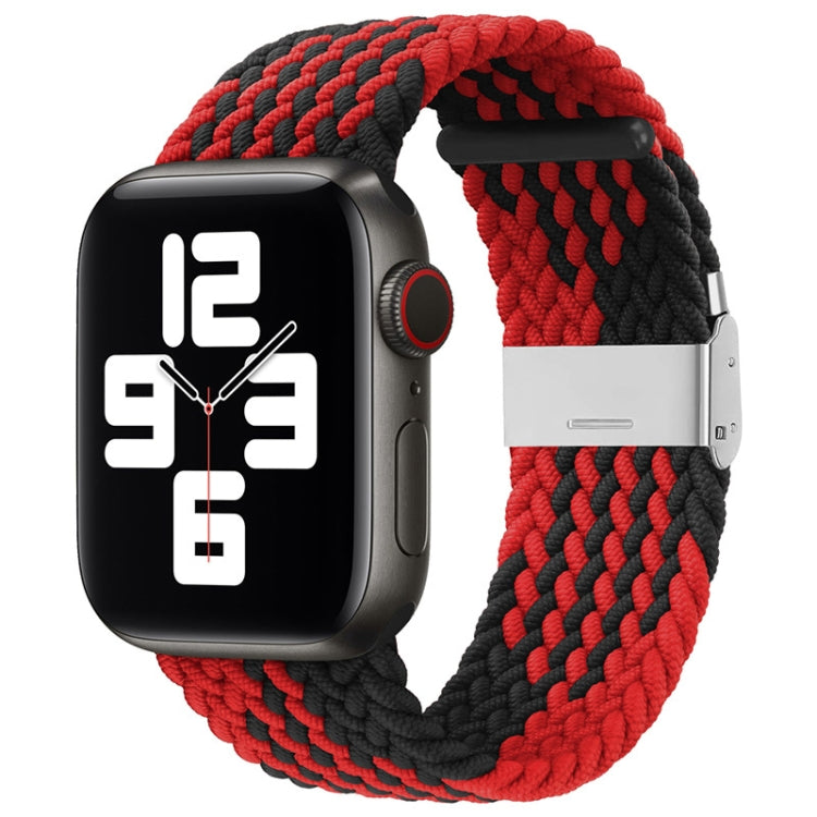 Nylon Braid One Buckle Replacement Watchband For Apple Watch Series, 7 45mm / 6&SE&5&4 44mm / 3&2&1 42mm