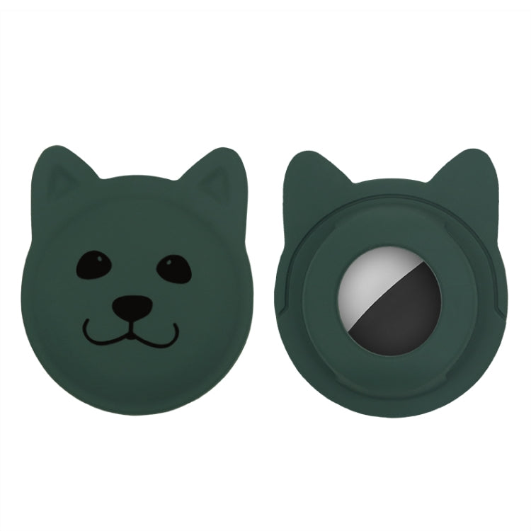 Cute Cartoon Pet Collar Anti-lost Tracker Silicone Case For AirTag 2nd Gen / AirTag 1st Gen, Serious Face, Naughty Smiley, Hanhan Smile, Naughty Smile