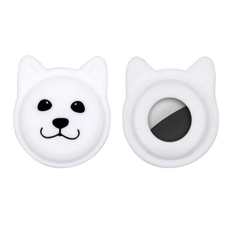 Cute Cartoon Pet Collar Anti-lost Tracker Silicone Case For AirTag 2nd Gen / AirTag 1st Gen, Serious Face, Naughty Smiley, Hanhan Smile, Naughty Smile