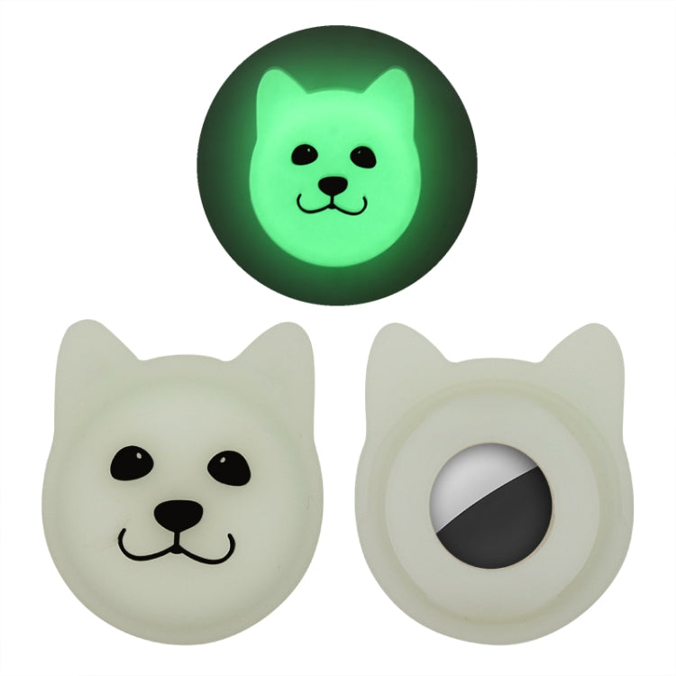 Cute Cartoon Pet Collar Anti-lost Tracker Silicone Case For AirTag 2nd Gen / AirTag 1st Gen, Serious Face, Naughty Smiley, Hanhan Smile, Naughty Smile