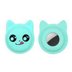 Cute Cartoon Pet Collar Anti-lost Tracker Silicone Case For AirTag 2nd Gen / AirTag 1st Gen, Serious Face, Naughty Smiley, Hanhan Smile, Naughty Smile