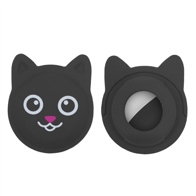 Cute Cartoon Pet Collar Anti-lost Tracker Silicone Case For AirTag 2nd Gen / AirTag 1st Gen, Serious Face, Naughty Smiley, Hanhan Smile, Naughty Smile