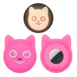 Cute Cartoon Pet Collar Anti-lost Tracker Silicone Case For AirTag 2nd Gen / AirTag 1st Gen, Serious Face, Naughty Smiley, Hanhan Smile, Naughty Smile