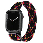 Nylon Braid Strap Watchband For Apple Watch Series, 7 41mm / 6&SE&5&4 40mm / 3&2&1 38mm