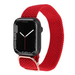 Nylon Braid Strap Watchband For Apple Watch Series, 7 41mm / 6&SE&5&4 40mm / 3&2&1 38mm