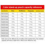 100 PCS/Set Matte Aluminum Foil Snack Stand-up Pouch, 14x20+4cm, 15x22+4cm, 16x24+4cm, 18x26+4cm