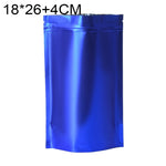 100 PCS/Set Matte Aluminum Foil Snack Stand-up Pouch, 14x20+4cm, 15x22+4cm, 16x24+4cm, 18x26+4cm
