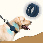 Pet Collar Anti-scratch Shockproof Silicone Case For AirTag 2nd Gen / AirTag 1st Gen, 35.9x35.9x19.2mm, 34.1x34.1x18.2mm