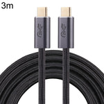 20Gbps USB 3.2 USB-C / Type-C Male to USB-C / Type-C Male Braided Data Cable, 0.5m, 1m, 1.5m, 2m, 3m
