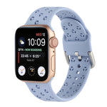 Hollow Out Silicone Watchband For Apple Watch Series, 7 41mm / 6&SE&5&4 40mm / 3&2&1 38mm, 7 45mm / 6&SE&5&4 44mm / 3&2&1 42mm