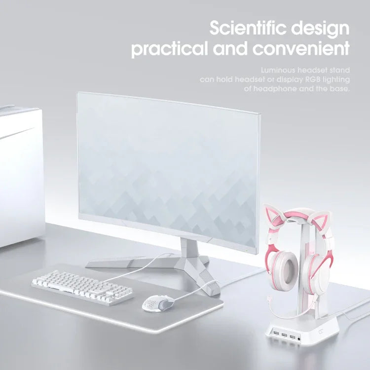 ONIKUMA ST-2 RGB Lighting Headset Holder Stand