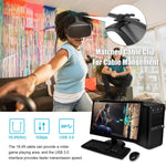 USB 3.2 Gen1 Type-C to USB 3.2 Gen1 Type-C Single Elbow VR Link Cable For Oculus Quest 1 / 2, 3m Single Elbow