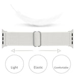 Polyester Nylon Watchband For Apple Watch Series, 7 41mm / 6&SE&5&4 40mm / 3&2&1 38mm, 7 45mm / 6&SE&5&4 44mm / 3&2&1 42mm