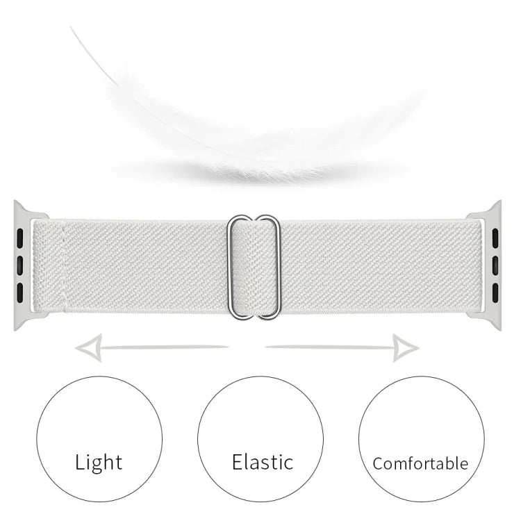 Polyester Nylon Watchband For Apple Watch Series, 7 41mm / 6&SE&5&4 40mm / 3&2&1 38mm, 7 45mm / 6&SE&5&4 44mm / 3&2&1 42mm