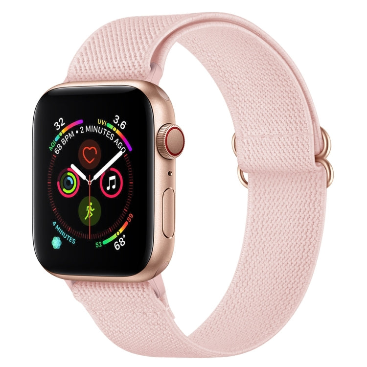 Polyester Nylon Watchband For Apple Watch Series, 7 41mm / 6&SE&5&4 40mm / 3&2&1 38mm, 7 45mm / 6&SE&5&4 44mm / 3&2&1 42mm