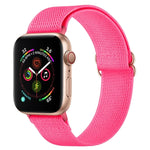 Polyester Nylon Watchband For Apple Watch Series, 7 41mm / 6&SE&5&4 40mm / 3&2&1 38mm, 7 45mm / 6&SE&5&4 44mm / 3&2&1 42mm