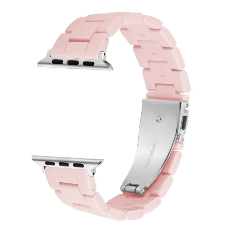 Candy Color Three-Bead Watchband For Apple Watch Series, 7 41mm / 6&SE&5&4 40mm / 3&2&1 38mm, 7 45mm / 6&SE&5&4 44mm / 3&2&1 42mm