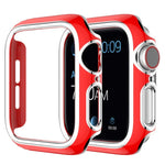 Two-color Electroplating PC Watch Case For Apple Watch Series, 6&SE&5&4 40mm, 6&SE&5&4 44mm