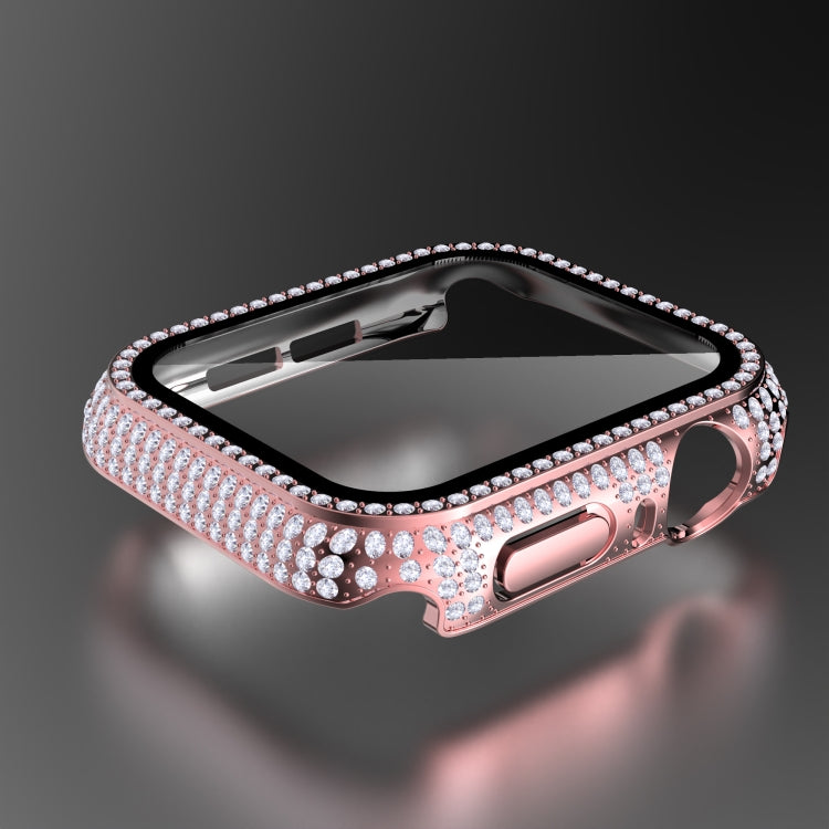 Diamond PC + Tempered Glass Watch Case For Apple Watch Series, 3&2&1 38mm, 3&2&1 42mm