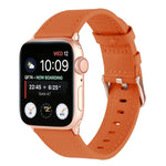 Small Waist Genuine Leather Watchband For Apple Watch Series, 7 41mm / 6&SE&5&4 40mm / 3&2&1 38mm, 7 45mm / 6&SE&5&4 44mm / 3&2&1 42mm