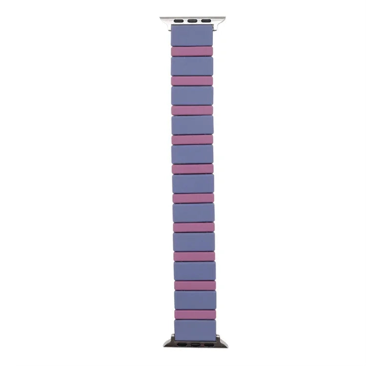 Silicone Splicing Watchband For Apple Watch Series, 7 41mm / 6&SE&5&4 40mm / 3&2&1 38mm, 7 45mm / 6&SE&5&4 44mm / 3&2&1 42mm