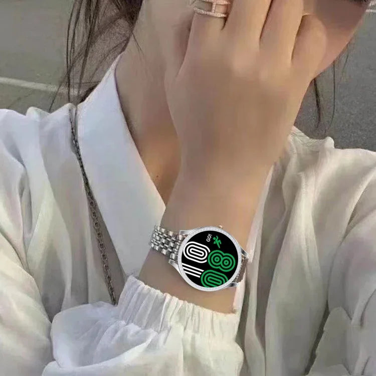 Single Row Diamond Hollowed PC Watch Case, For Samsung Galaxy Watch4 44mm