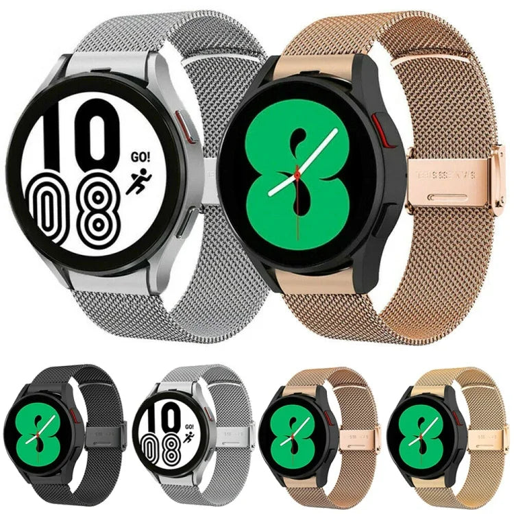 Stainless Steel Milan Buckle Watch Band, For Samsung Galaxy Watch4 40mm / 44mm