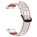 Tricolor Stitching Genuine Leather Watch Band, For Huawei Watch GT 3