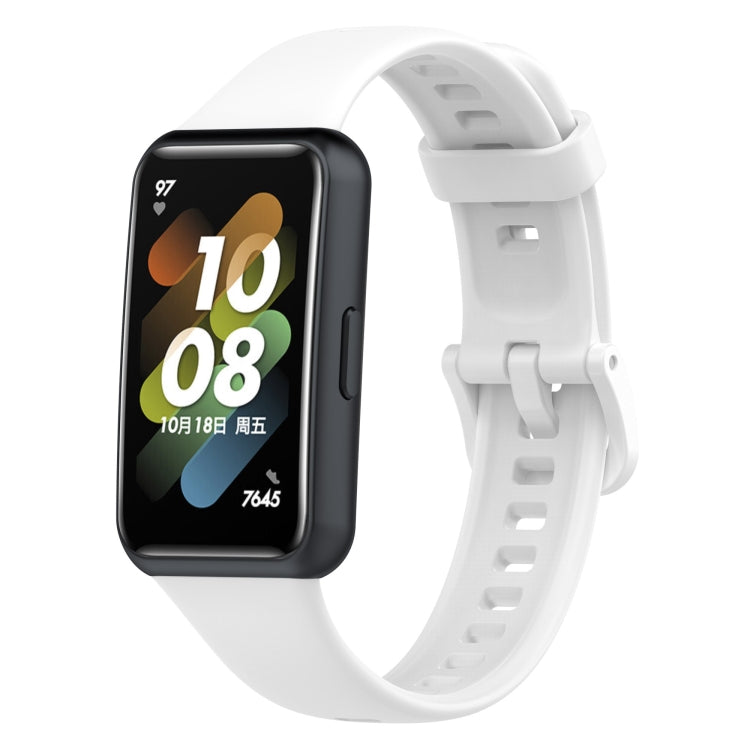 Metal Head Silicone Watch Band, For Huawei Band 7