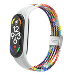 Adjustable Nylon Braided Integrated Watch Band, For Xiaomi Mi Band 7