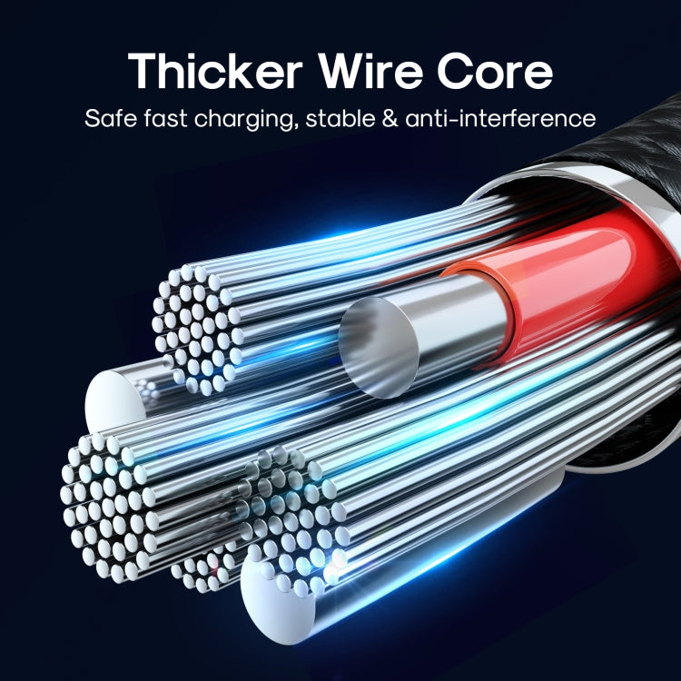 JOYROOM S-UL012A12 USB-A to 8 Pin 2.4A Sync Data Cable, 1.2m USB-A to 8 Pin