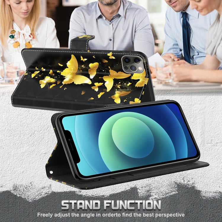 3D Painting Pattern Flip Leather Phone Case, For iPhone 14, For iPhone 14 Plus, For iPhone 14 Pro, For iPhone 14 Pro Max