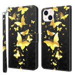 3D Painting Pattern Flip Leather Phone Case, For iPhone 14, For iPhone 14 Plus, For iPhone 14 Pro, For iPhone 14 Pro Max