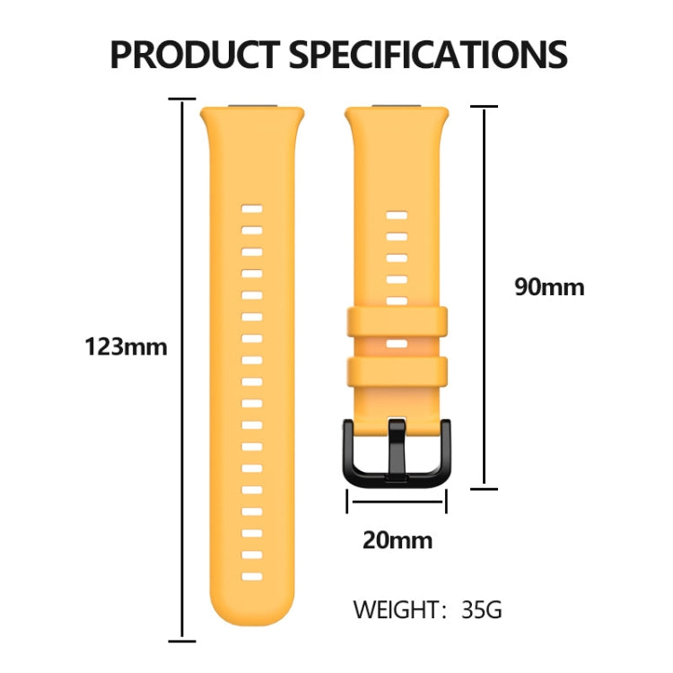 Solid Color Silicone Watch Band, For Huawei Watch Fit 2