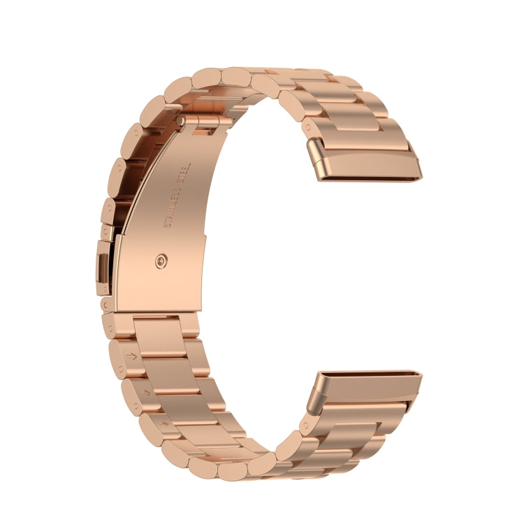 3 Beads Stainless Steel Watch Band, For Fitbit Versa 4/Sense 2/Versa 3/Sense, For Fitbit  Versa 4