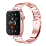 Small Waist Stainless Steel Watch Band For Apple Watch Series, 7 41mm / 6&SE&5&4 40mm / 3&2&1 38mm, 7 45mm / 6&SE&5&4 44mm / 3&2&1 42mm