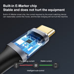 10Gbps USB-C / Type-C Female to Male Elbow Charging Data Transmission Extension Cable, 25cm, 50cm, 1m