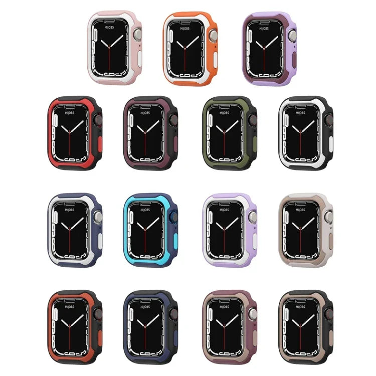 Detachable Two-color Watch Case For Apple Watch Series, 7 41mm / 6&SE&5&4 40mm, 7 45mm / 6&SE&5&4 44mm