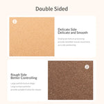 ORICO Double Sided Mouse Pad, Size: 300x600mm, Cork + Coffee, Cork + Pink PU, Cork + Grey PU