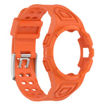 Silicone Integrated Watch Band, For Samsung Galaxy Watch4 40mm, For Samsung Galaxy Watch4 44mm