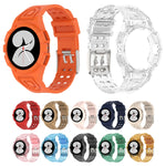 Silicone Integrated Watch Band, For Samsung Galaxy Watch4 40mm, For Samsung Galaxy Watch4 44mm