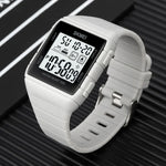 SKMEI 1960 Stainless Steel Buckle Silicone Strap Waterproof Electronic Watch, 1960 Black Gold, 1960 Black and White Machine, 1960 Black and Black Machine, 1960 Blue