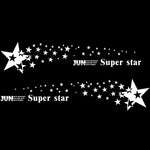 2 PCS/Set D-207 Star Pattern Car Modified Decorative Sticker, D-207
