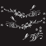 D-462 Butterfly Loves Flowers Pattern Car Modified Decorative Sticker, D-462