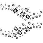 2 PCS/Set D-483 Flower Pattern Car Modified Decorative Sticker, D-483