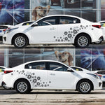 2 PCS/Set D-483 Flower Pattern Car Modified Decorative Sticker, D-483