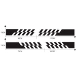 2 PCS/Set D-487 Stripe Pattern Car Modified Decorative Sticker, D-487