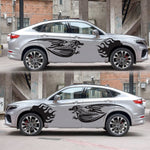 2 PCS/Set D-489 Fire-breathing Dragon Pattern Car Modified Decorative Sticker, D-489